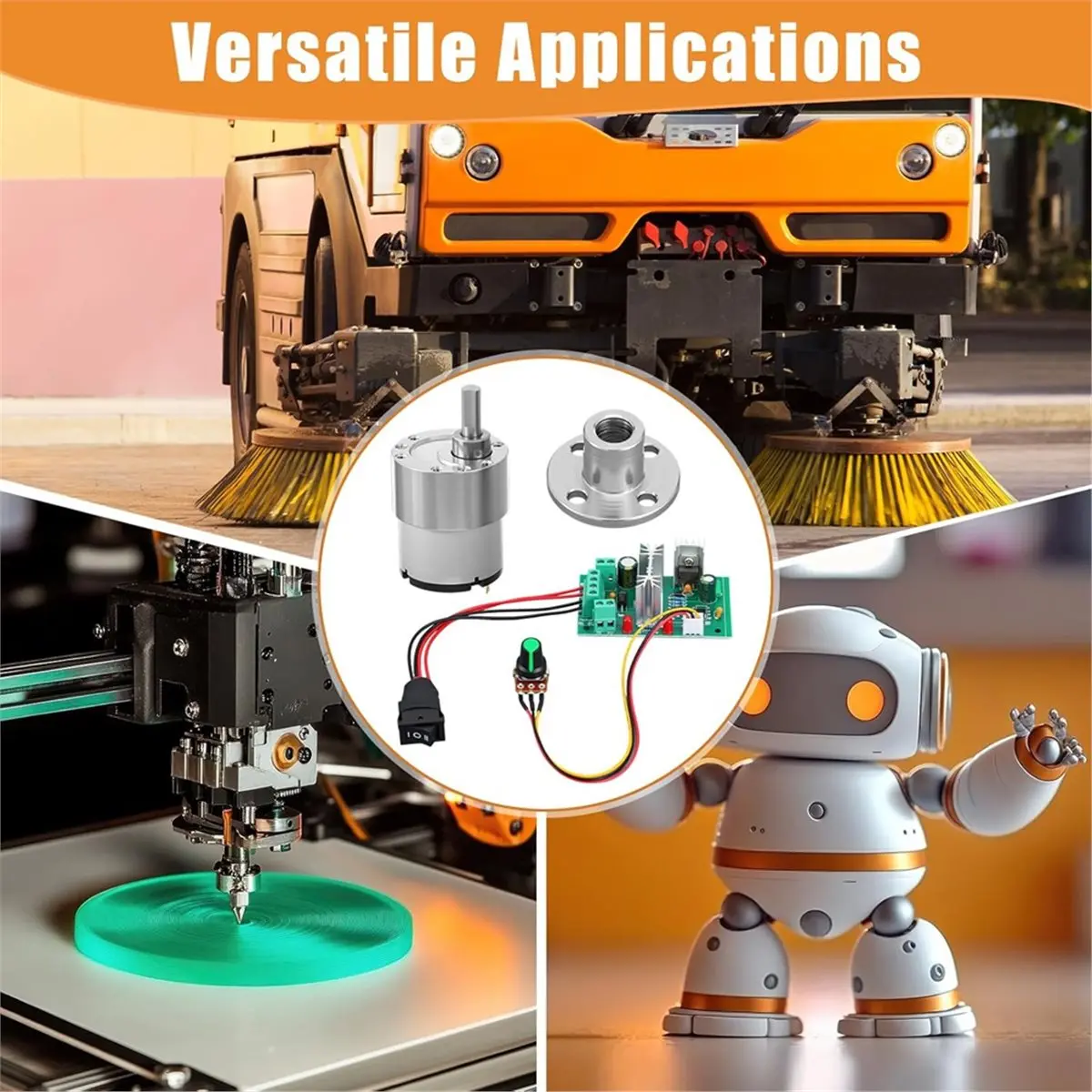 4 Pack Dc 12V 600Rp…