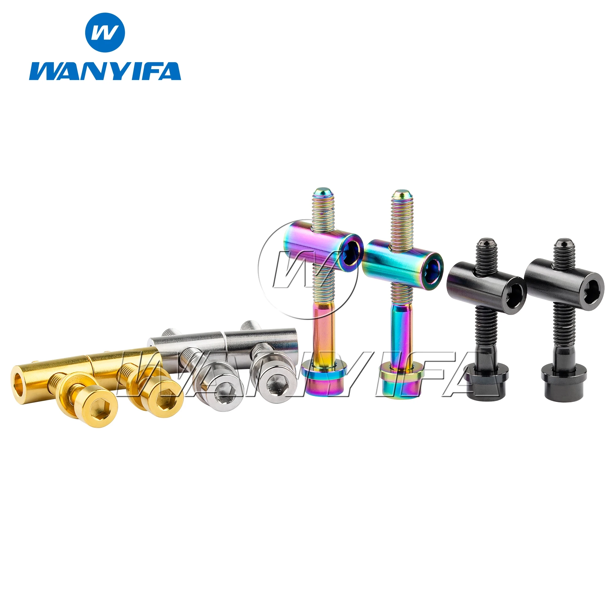 Wanyifa Titanschraube M5 x 30/40 mm Schrauben + Muttern für Thomson Sattelstütze MTB Rennrad Sattelstütze Sattel fest