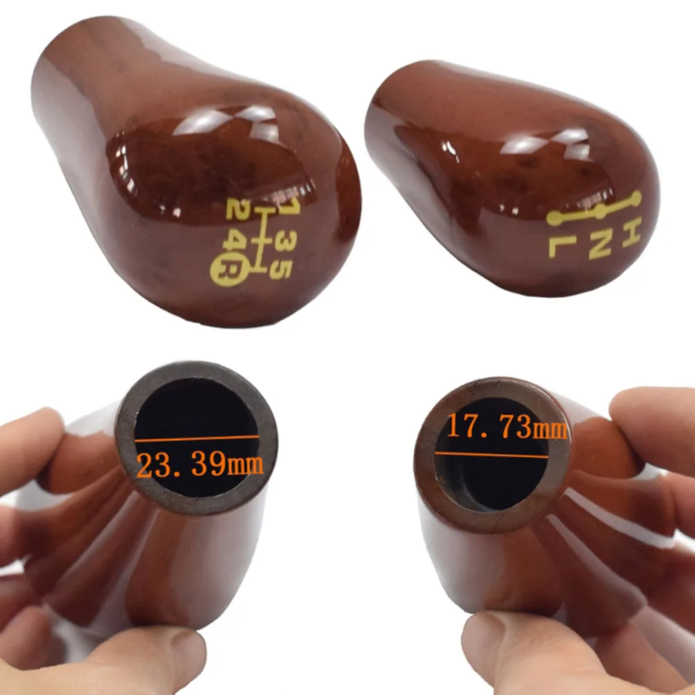 Elegant Full Wood Gear Shift Knob for Toyota For Land Cruiser For Prado Series LC76 LC80 LC100 ABS Construction