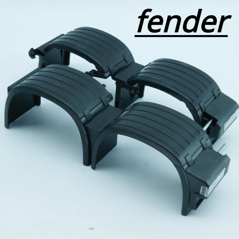 Dual Axle Rear Fender Rear Sand Board for 1/14 RC Tractor Head Mud Head Truck Scania 770S R620 Actros 3363  Auto Parts