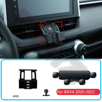 Car Phone Holder For Toyota  RAV4 2020-2022 Gravity Stand Mount Support Horizontal GPS Mobile Bracket Accessories With Base