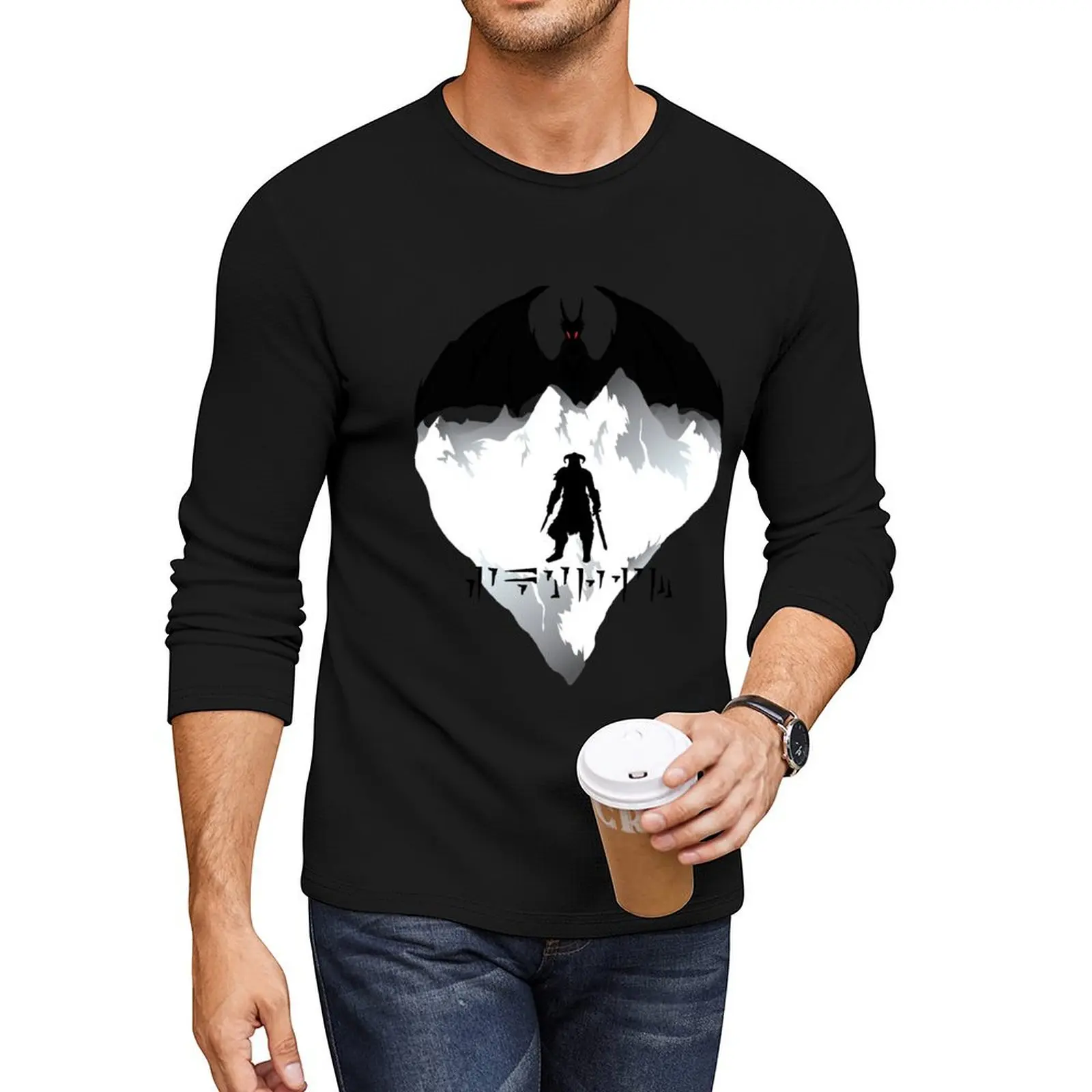 

Dovahkiin Long T-Shirt plus size tops customized t shirts men clothing