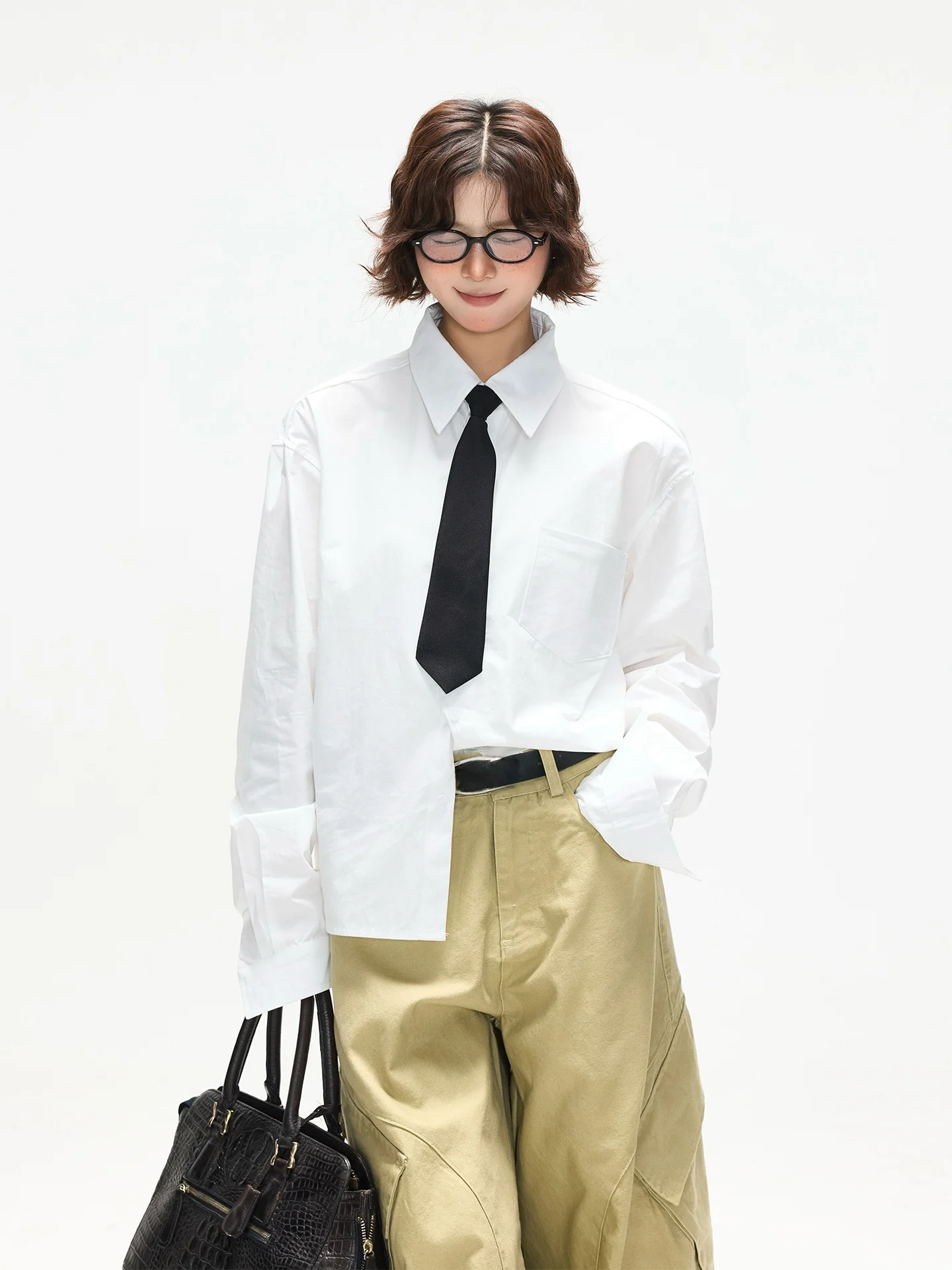 

Удобная женская рубашка Cleanfit в американском ретро-стиле, свободного кроя, с защитой от УФ-излучения, для весны и осени