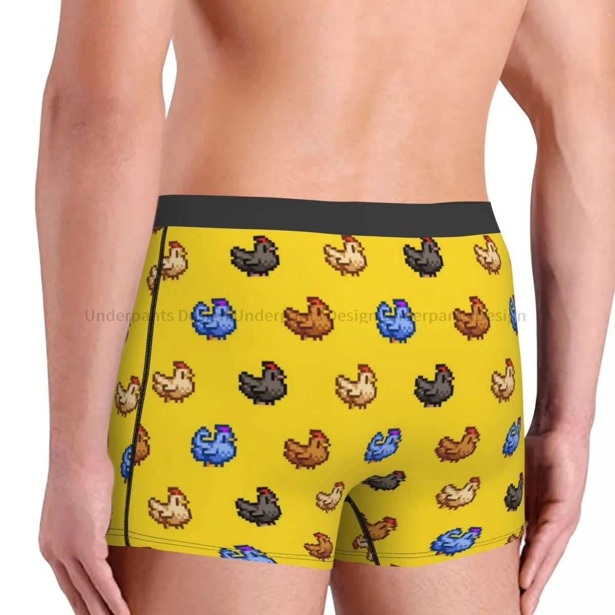 Stardew Valley Leah Role Playing Game Chicken Underpants Homme Panties Male Underwear Print Shorts Boxer Briefs