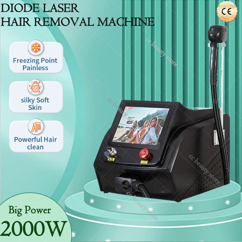 

Professional 808nm Diode laser Hair Removal Machine 755 808 1064nm 3 wavelength Permanent L-aser Epilator For beauty salon