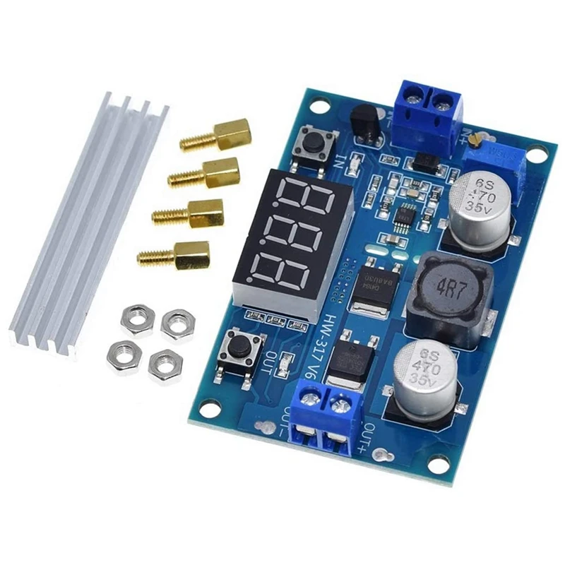 Top Deals LTC1871 DC-DC Step Up Booster Converter 3-35VDC To 3.5-35VDC With LED Voltmeter DC-DC Step Up Module