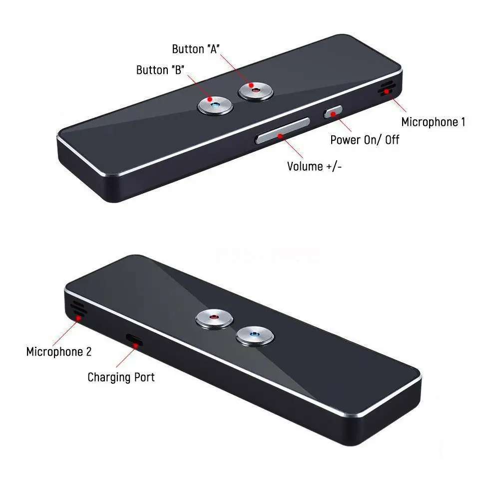 Intelligent Speech Translation Machine Simultaneous Translation Smart Translator 40 Language WIFI Interpreter Tourism