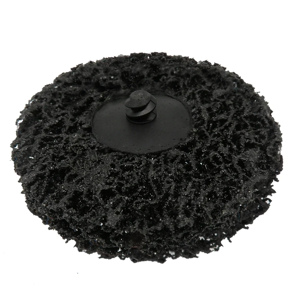 3 "75mm mudança rápida fácil tira & discos de limpeza preto para remoção de ferrugem da pintura auto superfície preparação ferramentas de polimento abrasivo