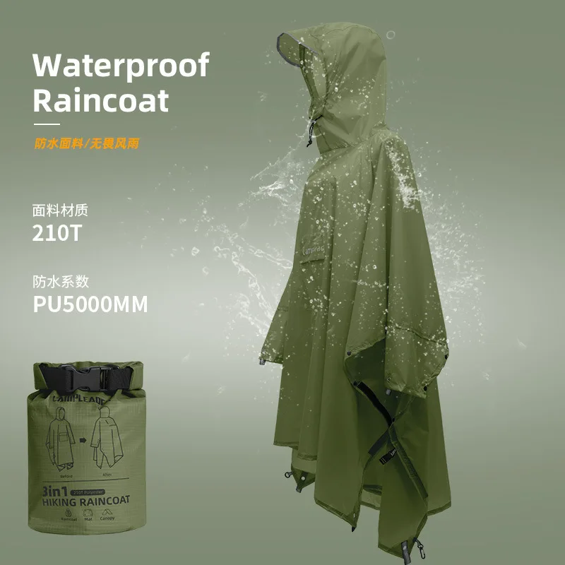 

Upgraded Waterproof Rain Suit, Hooded Jacket & Pants for Heavy Duty Hiking Camping Motorcycle Fishing (Breathable)