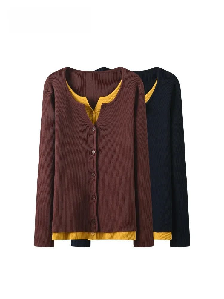 

plus Size Long Sve T-irt Women's Spring Casual Sle V-Ne Irregular Splicing Design Casual Feel Top for Plump Sister