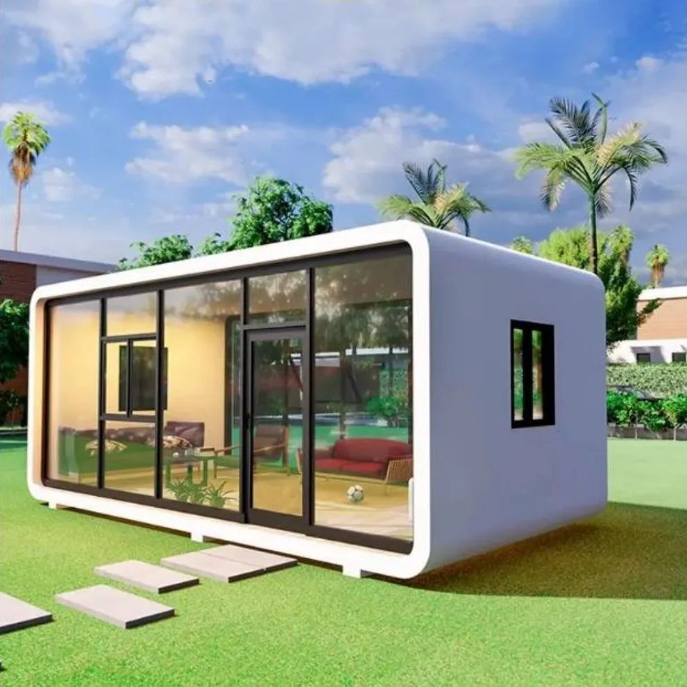 Luxury 20FT 40FT Modular Shipping Prefab Container Office Portable Apple Home Tiny Cabin House