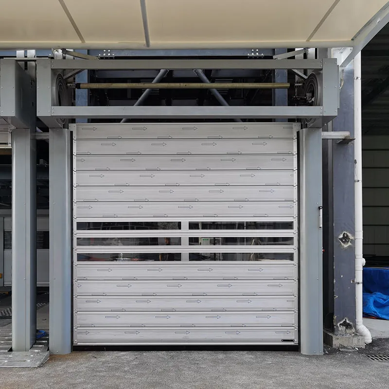 Aluminum Roll-Up Garage Intelligent Hard Theftproof Automatic High Speed Roller Shutter Door for Large Warehouse