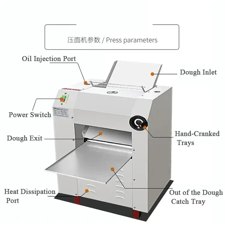 Automatic 85Kg Fast And Efficient Dough Rolling Machine Quality Assured Bread Roll Making Machine