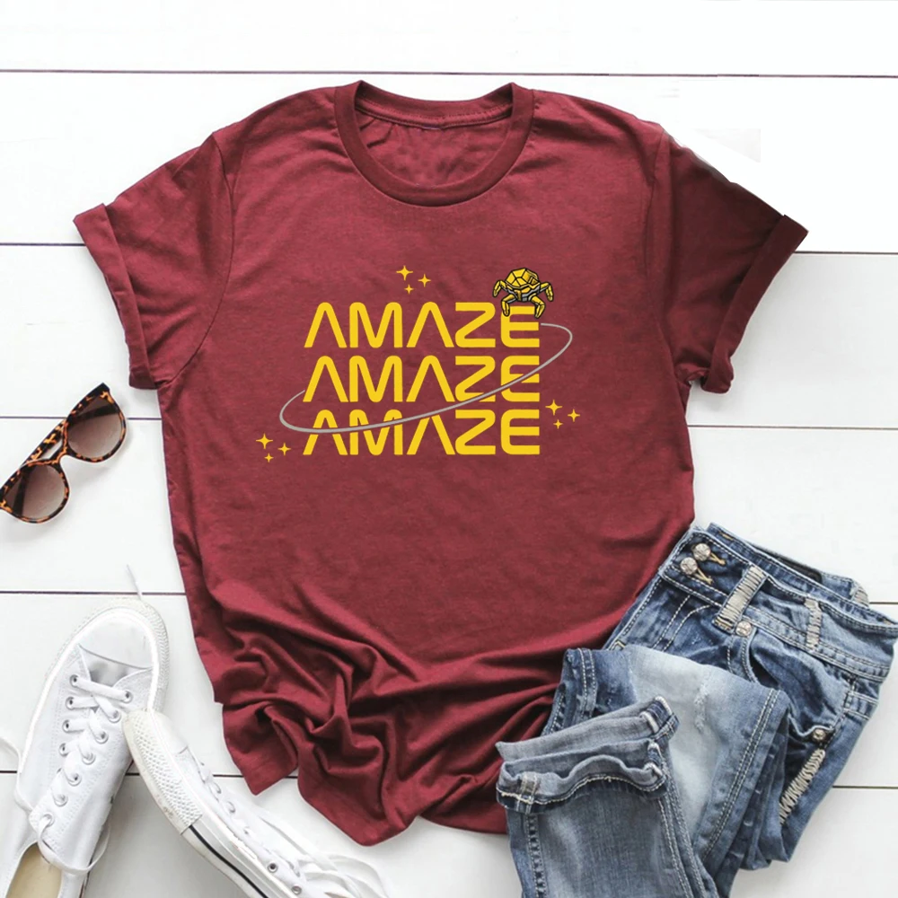 Amaze Amaze Amaze T-Shirt Project Hail Mary Rocky Shirt Unisex Grafik-T-Shirts Kurzarm Casual T-Shirt Tops Geschenk für Buchliebhaber – Detail 8