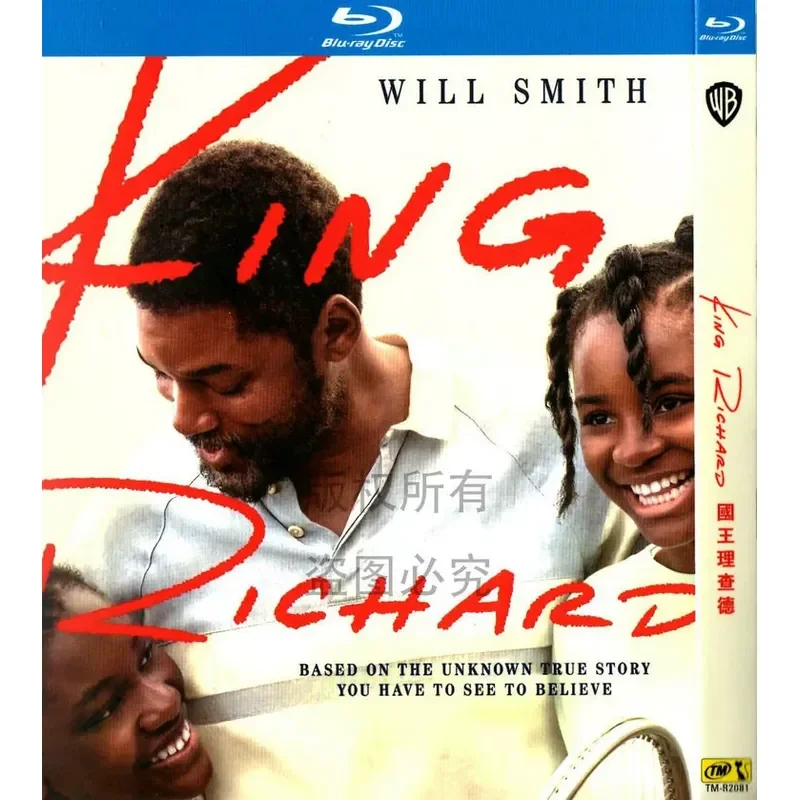 

Blu-ray American Biopic Film King Richard High Definition Disc 1080P 1BD Disc Non-DVD Disc