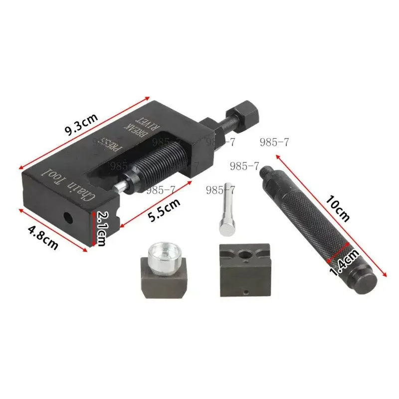 Chain Breaker Repair Tool Set, 08-0470 PBR Motorcycle Chain Splitter Breaker & Riveting Tool