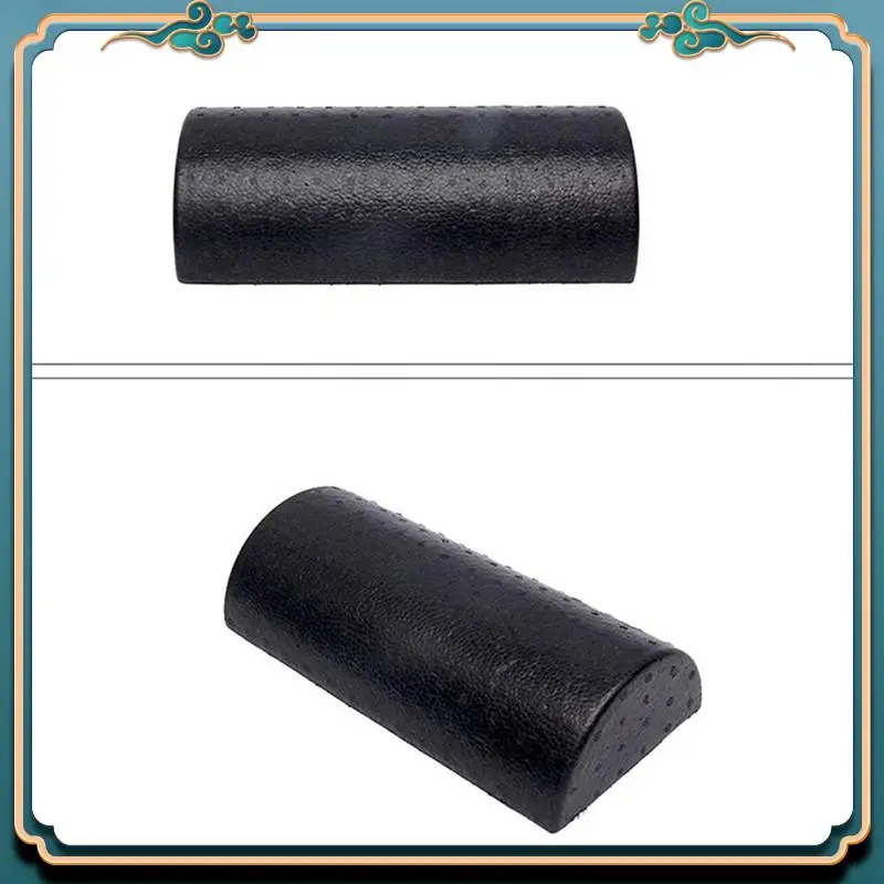 ABMV-2X أسطوانة اليوغا نصف دائرية معدات اللياقة البدنية اليوغا رغوة الأسطوانة الأسود اليوغا الطوب