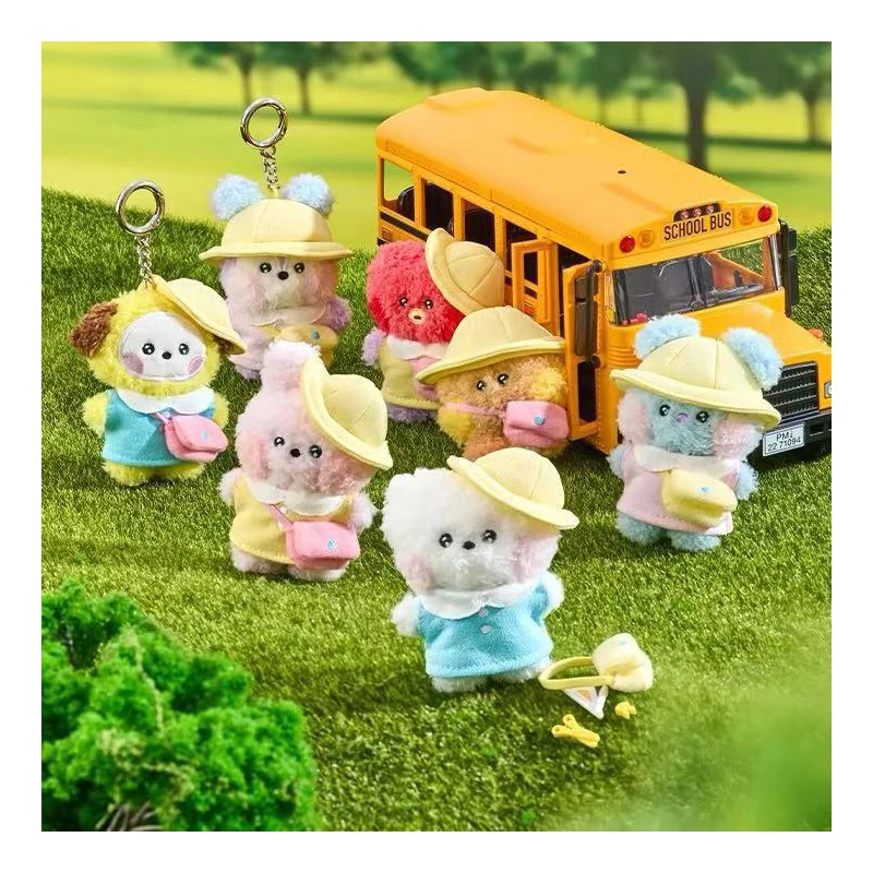 

Line Friends Spring Outing Series, милый кулон-ключ Shooky Tata, детские подарки, коллекция игрушек, школьная сумка, подвеска, украшение интерьера