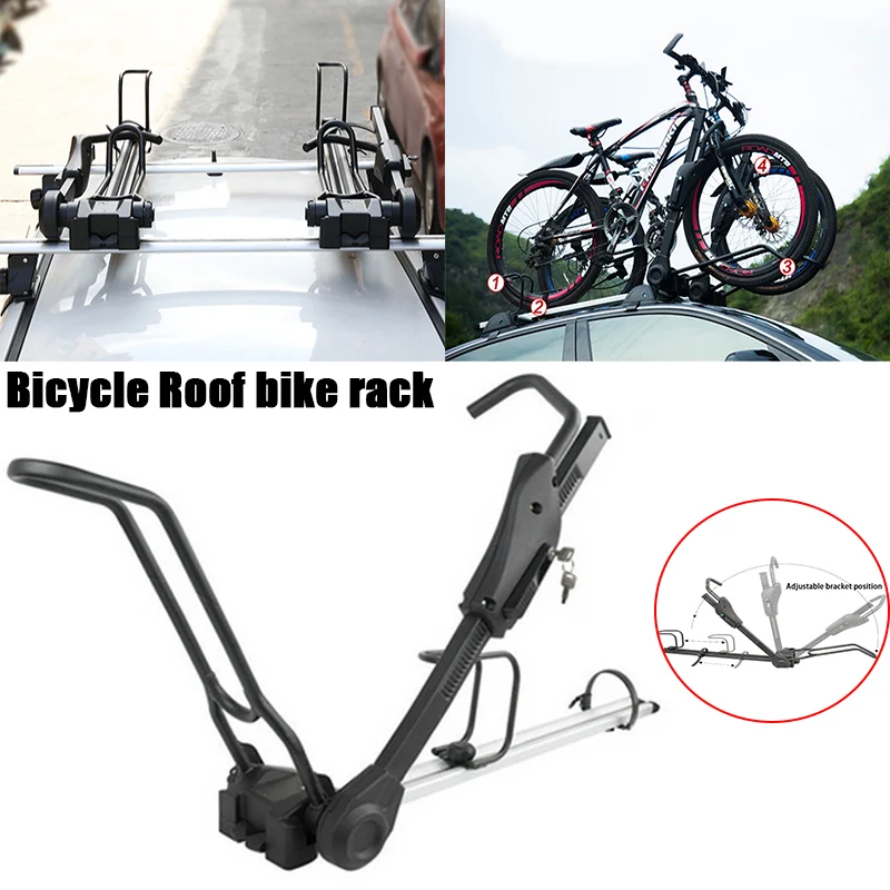 Universal 50kg Bicycle Fixed Frame Mountain Bike Aluminium Alloy Rack Bracket Upgrade With Two Locks Bicycle Carrier For Cars