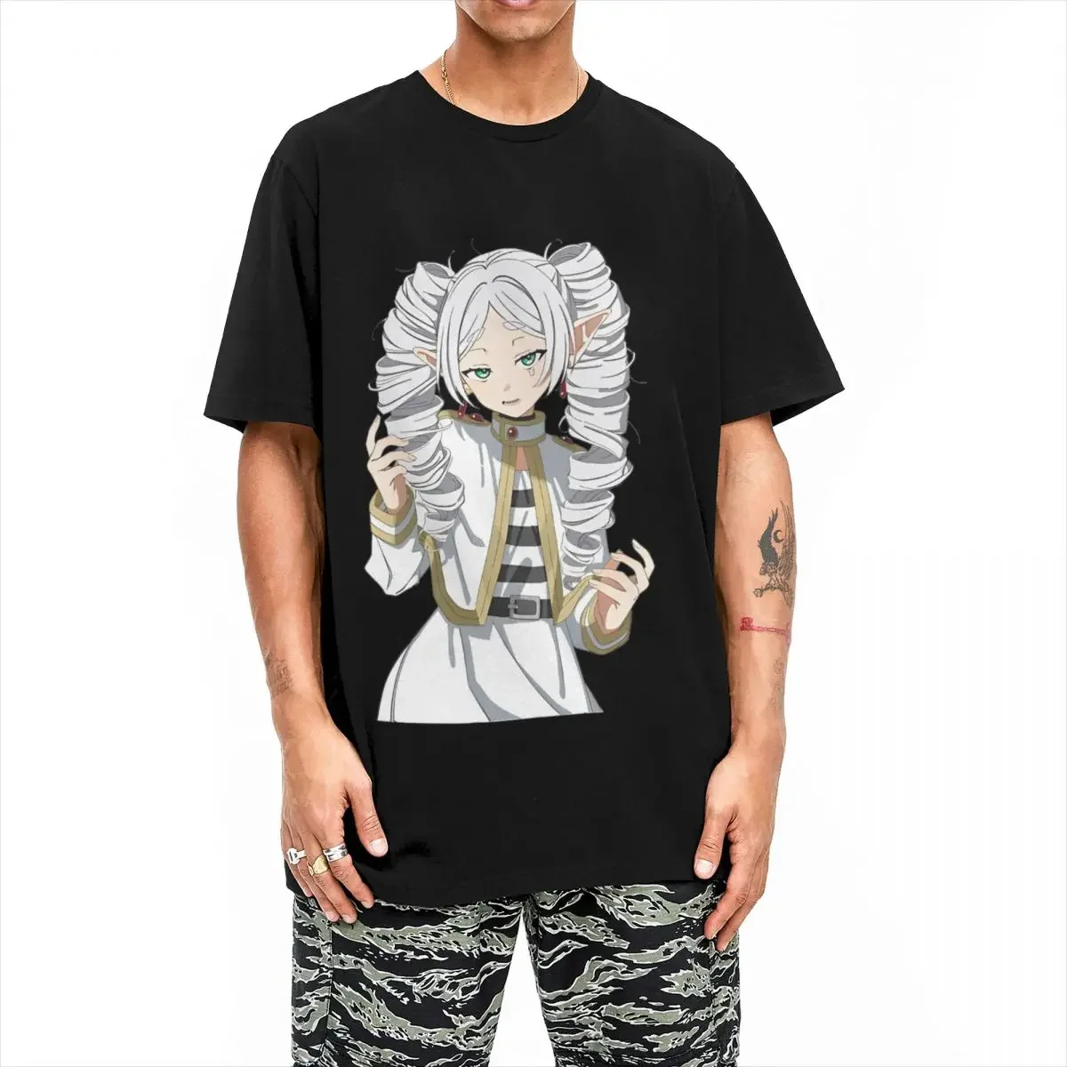 T-shirt à manches courtes et col rond pour femme, haut Harajuku, vêtements Y2K, anime de magicien, été 2024