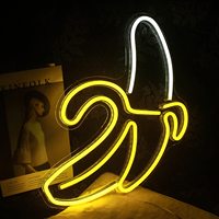 Banana Shape Neon LED Light Signs, Wall Decor Lamp, Art Baby, Children Night Lights, Hanging LED Lamp for Party