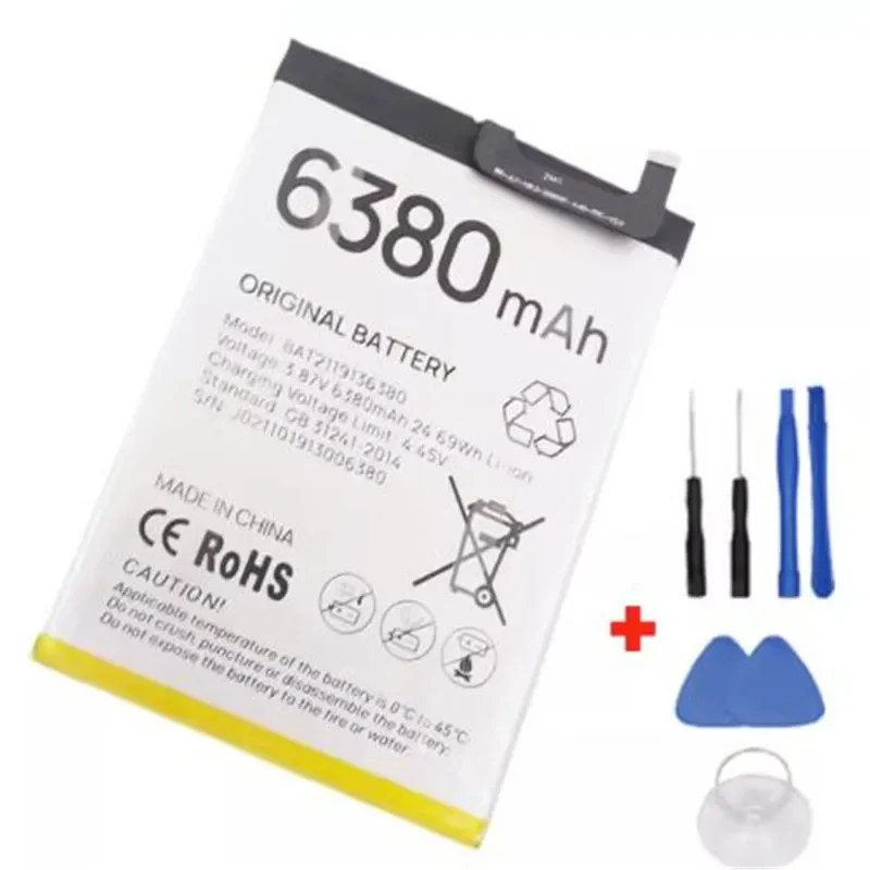 BAT2119136380 for DOOGEE N40 Pro battery 6380mAh for DOOGEE battery In stock