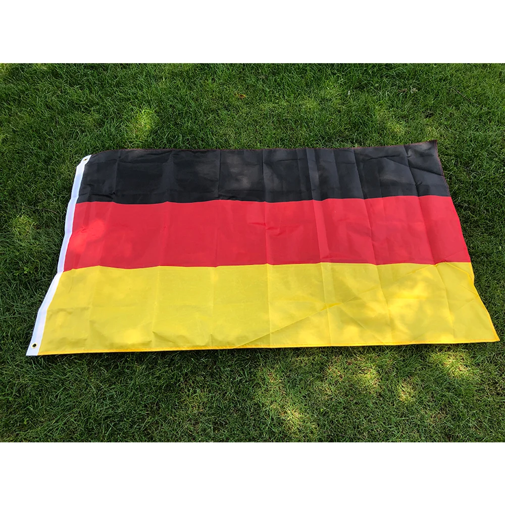 Germany flag 90x150cm polyester hanging flag black red yellow de deu german Deutschland germany flag for home decoration