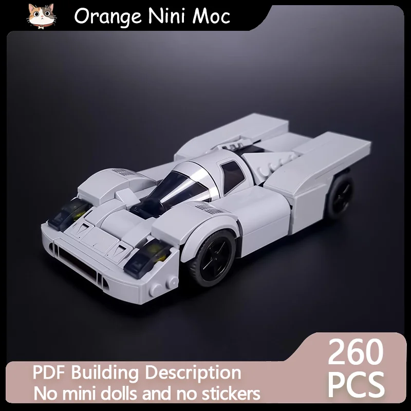 

City Car Speed Racing Model MOC Building Bricks Sportscar 917KH Modular Technology Gifts Holiday Assemble Children Toys Suit