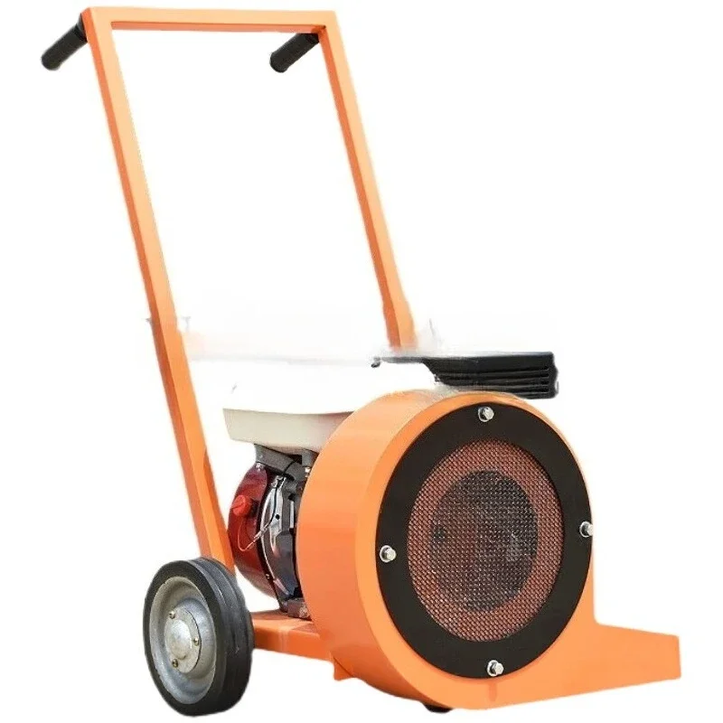 

Construction site dust blowing ash cleaning road hair dryer