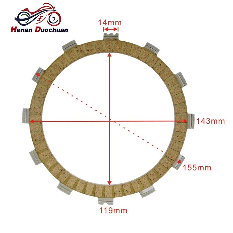 Clutch Friction Plate For Yamaha MT-03 MT03 MT 03 660 XT660 XT660R XT660X XT660Z Tenere XT 660 For Aprilia 650 Pegaso Factory