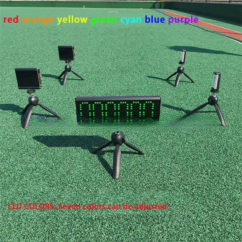 YIZHI LED-Racing-Timing-Uhr zum Laufen, Countdown/Up, digitaler Race, kabelloser Laser-Timer mit Stativ