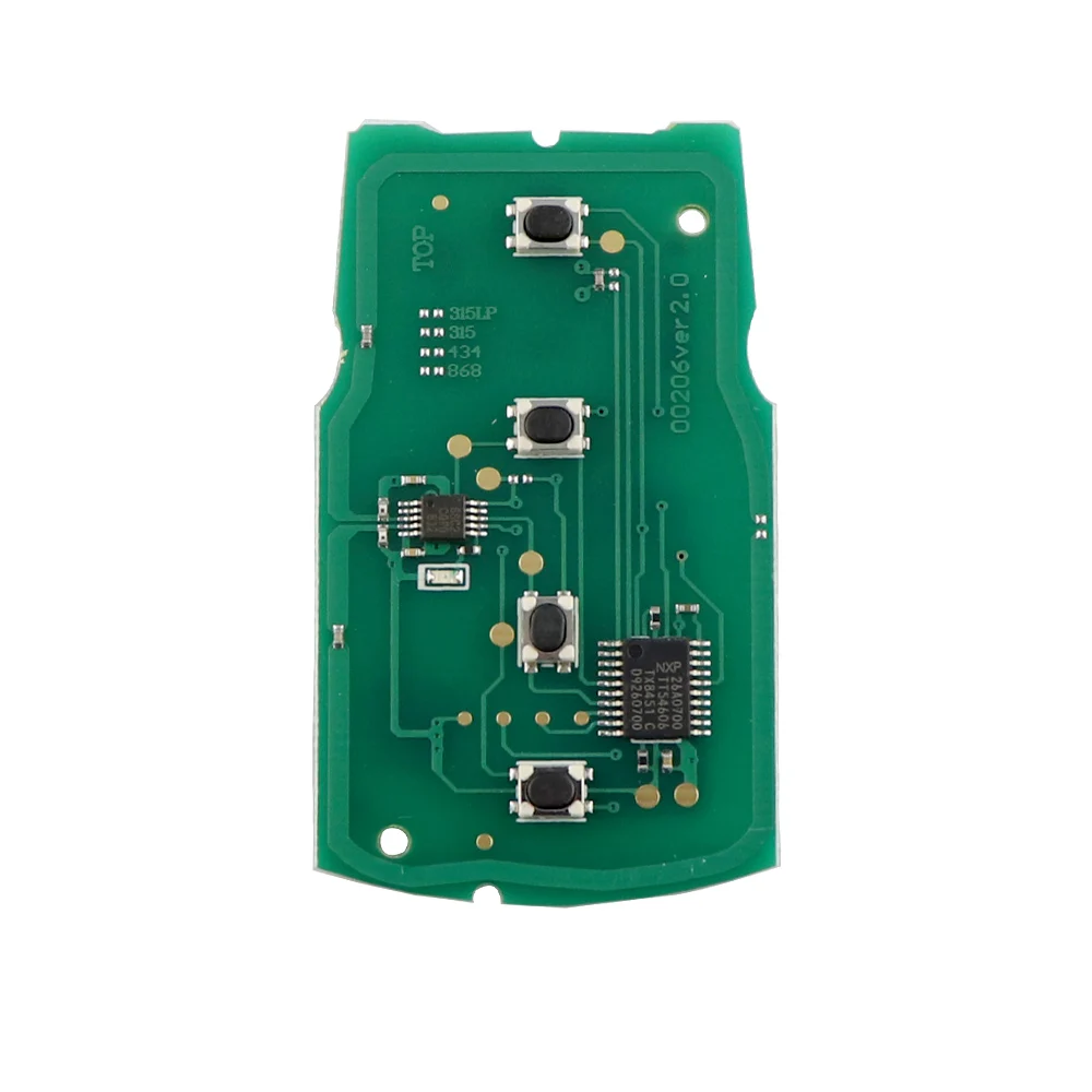 YIQIXIN 4-przyciskowy zdalny kluczyk samochodowy do BMW serii 7 745i 750Li 760i E65 E66 CAS1 Series 315/315LP/433/868Mhz ID46 PCF7944 Chip