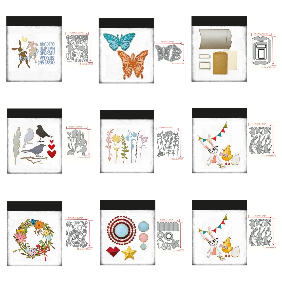 Creative Stencil Template Metal Cutting Mold Halloween Gift Metal Cutting Dies Stencil For DIY Scrapbooking Album Paper Cards
