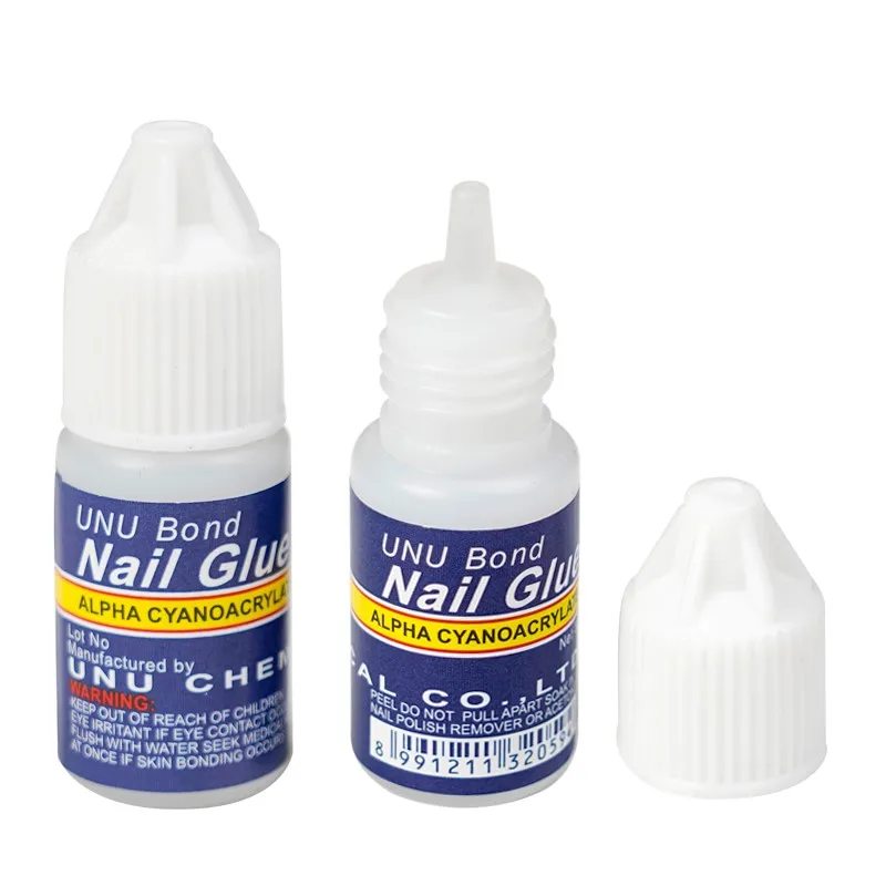 5Pcs Fast-Drying False Nail Tips Glue For Nails Rhinestone Polishing Manicure Decoration DIY Tools Liquid Charm Nails Art Glues