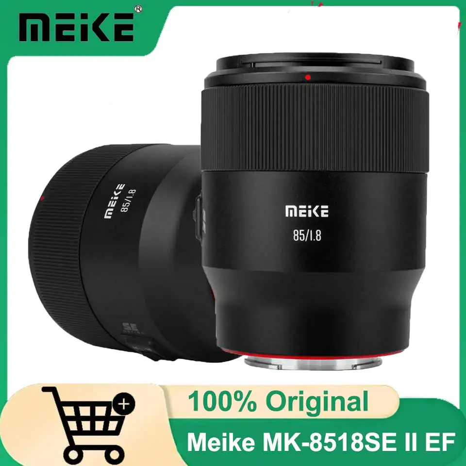 

Объектив Meike 85mm F1.8 SE II, полнокадровый, с автофокусом, средне-телеобъектив для портретной съемки, для камер Canon EOS с креплением EF, 5D Mark IV, 6D Mark II