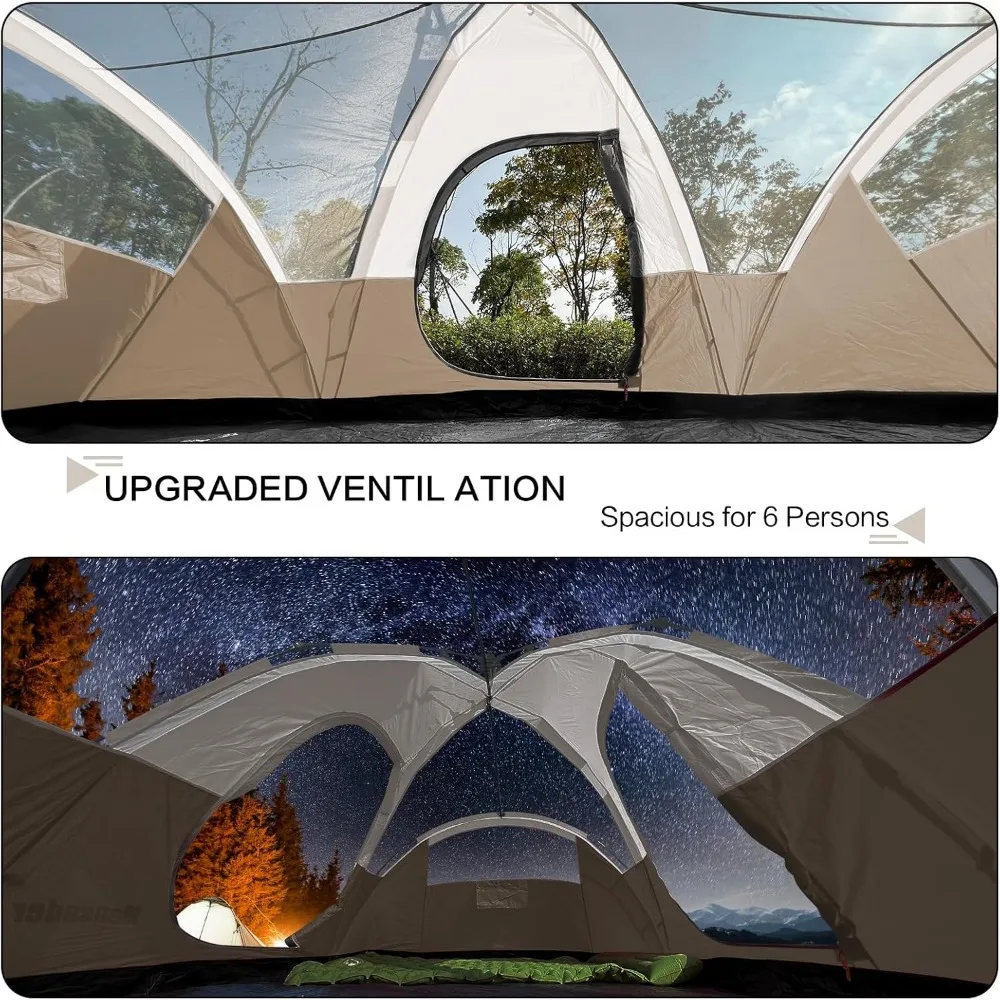 Barraca de configuração rápida externa unissex à prova d'água Malawi