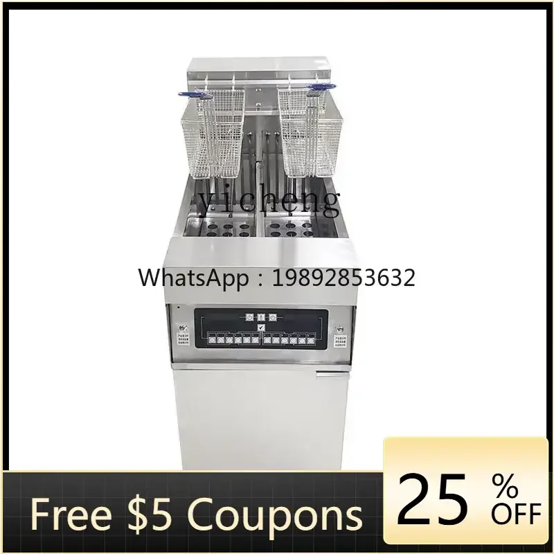 

BB Commercial Intelligent Vertical Fryer Single Cylinder Double Cylinder Large Capacity Fried Chicken French Fries Fryer