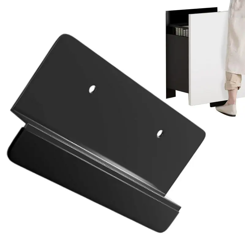 Cabinet Foot Pull Carbon Steel Handless Handle Trash Can Foot Pull Touchless Opener Trash Drawer Foot Handle for Home Kitchen