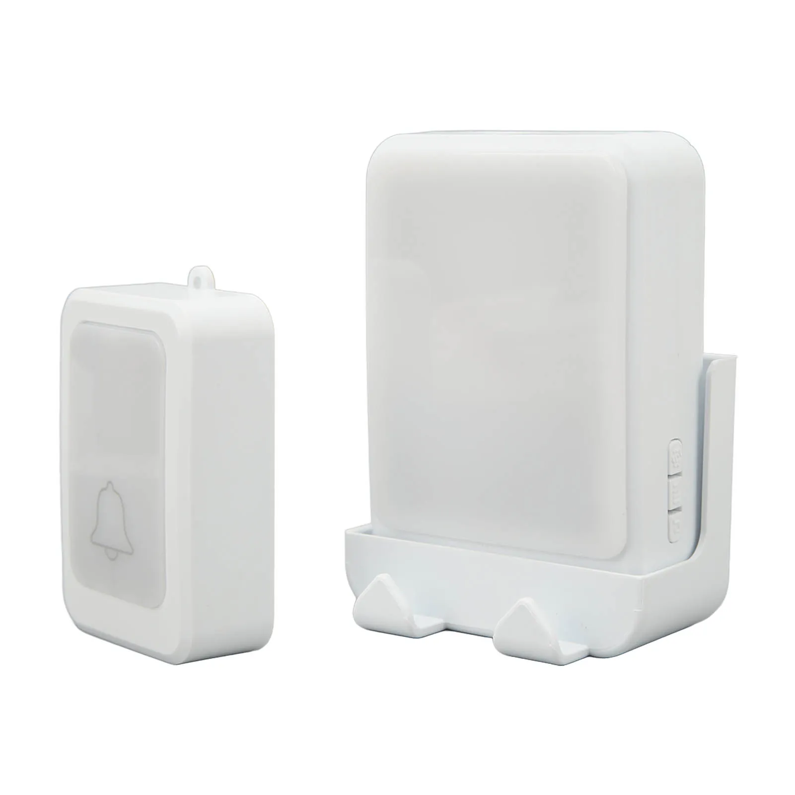 Mini Doorbel Freestanding Base Multiple Ringtones LED Color Light Stick on LED Light Door  ABS for Classroom for Deaf Mute