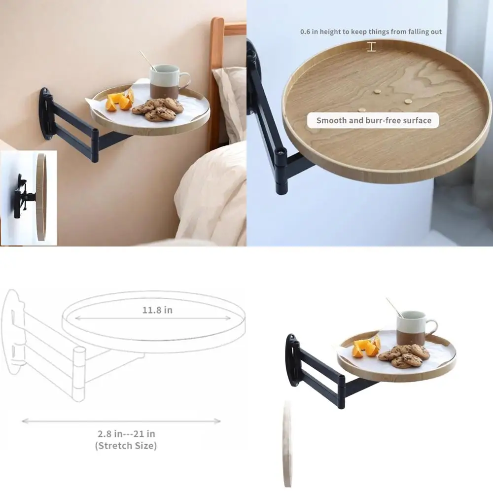 

Компактный складной столик для кровати, дивана и рабочего стола с прочными кронштейнами