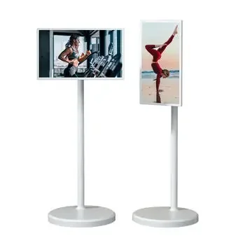 Rechargeable Portable Touch Screen Built-In 4h Battery Tablet Moveable Android Monitor 21.5 Inch Smart Tv Television with Camera