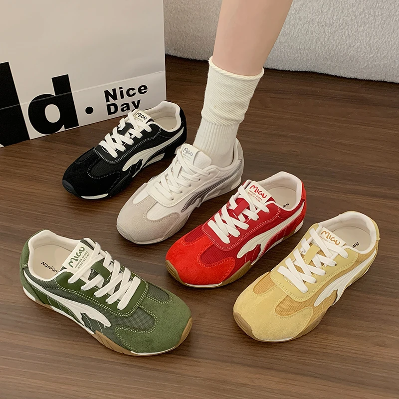 

Luxury Brand Women Sneakers Spring Autumn Women Running Sport Tennis Shoes Walking Hiking Lace-Up Flats Zapatos De Mujer