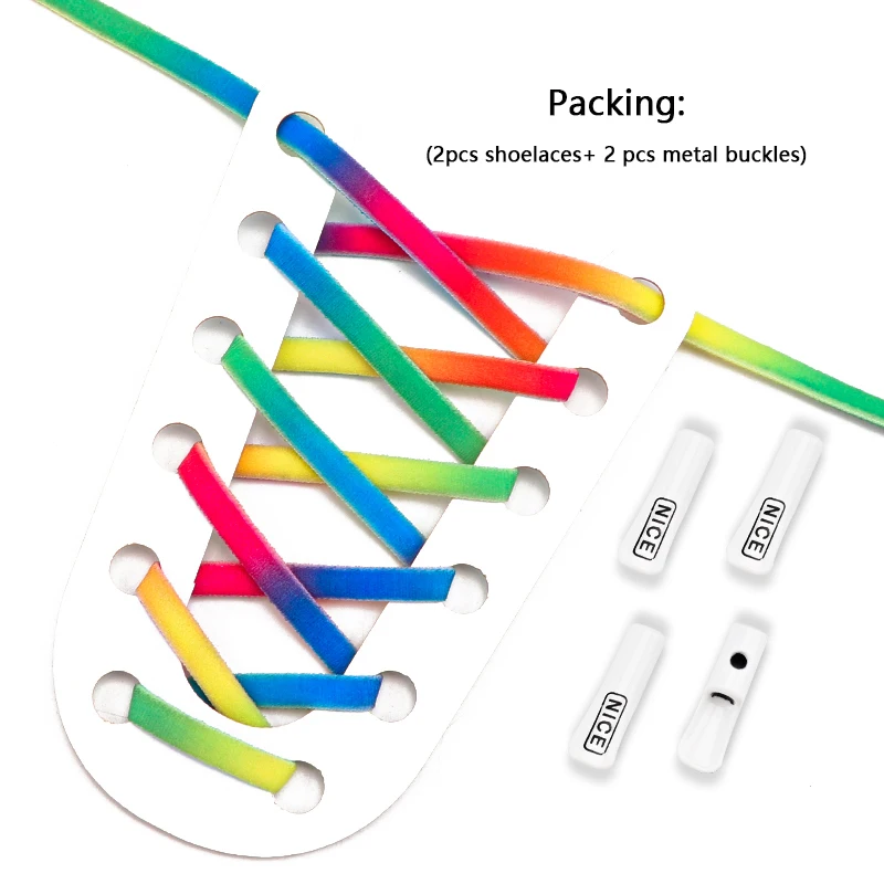 1 пара, эластичные шнурки для обуви