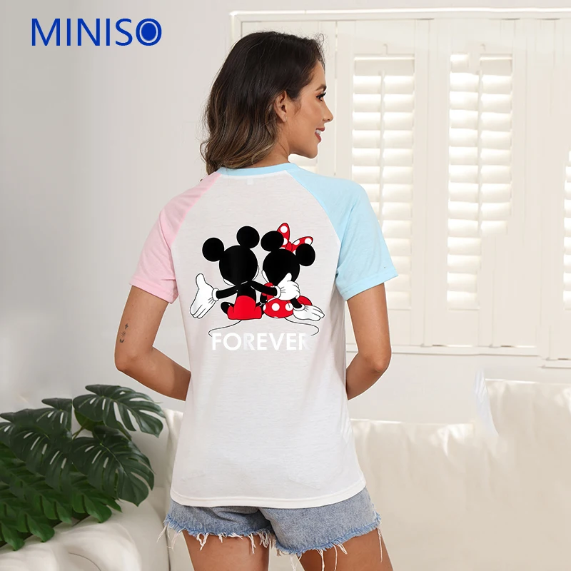 

Summer Disney Mickey Mouse Cartoon T-Shirt Graphic Streetwear Top Tees Female Clothing 2025 New