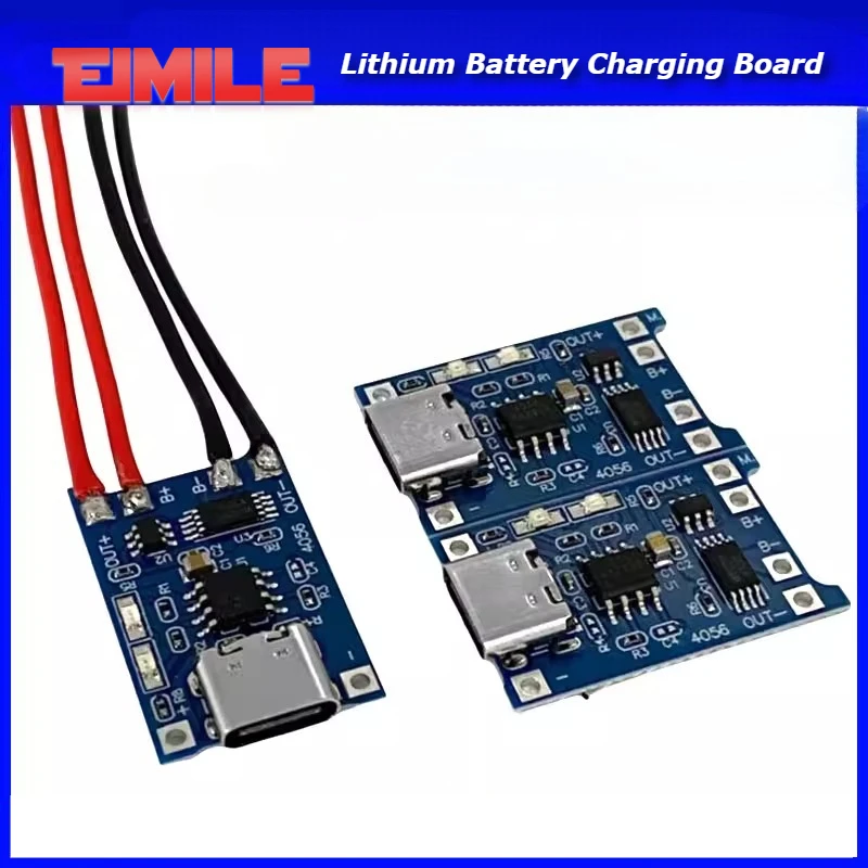 1p/3pcs/5pcs/10pcs 4.2V 1A 18650 Lithium Battery Protection Board Type-c/Micro USB Charging Module TP4056 With Protection Module
