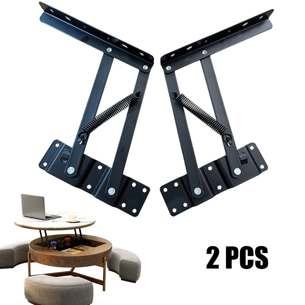 

2pcs Tea Table Damping Hinge Folding Spring Hinge Furniture Hardware Hydraulic Buffer Lifting Rack Shelf For Coffee Table