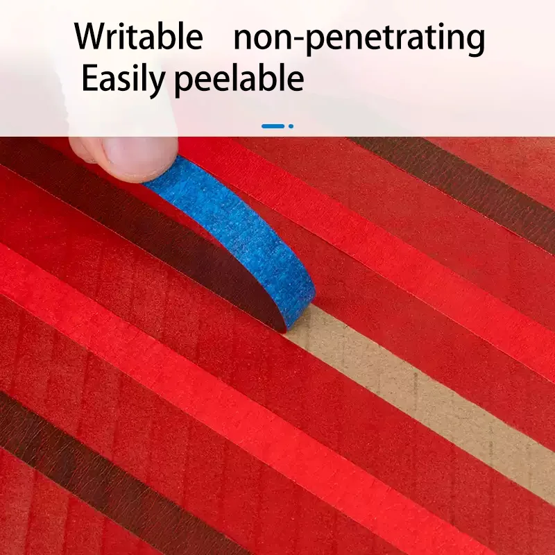 1 لفة شريطٌ لاصق أزرق إخفاء سهل إزالة الطلاء الشريط الأمن طلاء جدران الحرف الفنية البناء الفن المنزل 20 متر الشريط
