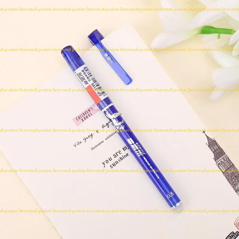 12 قطعة R1WD لأقلام الجل السحرية القابلة للمسح الإبداعية مقاس 0.5 مم بالحبر الأزرق لمحطة الطلاب في المكتب