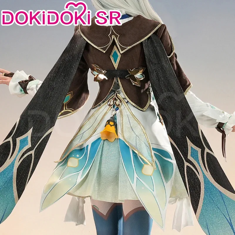 LQIN STOCK اليراع تأثيري حلي لعبة هونكاي: ستار السكك الحديدية DokiDoki-SR HSR أنثى لطيف زي المخرج اليراع شعر مستعار تأثيري Hallowe