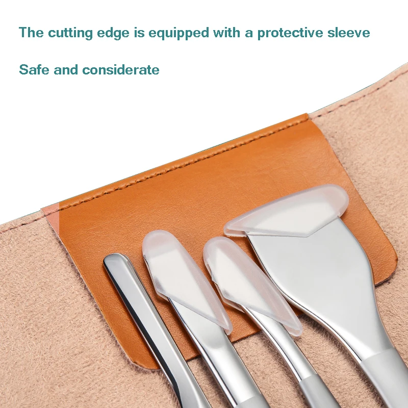 Pedicure knife set, multi-functional stainless steel pedicure scraper and pedicure knife tool for removing dead skin